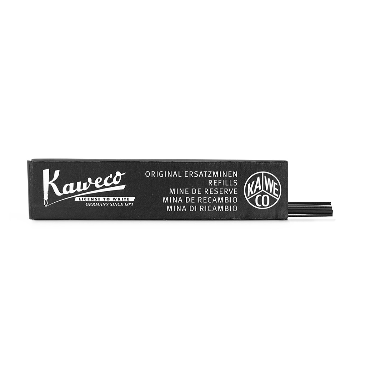 Набор грифелей для механических карандашей KAWECO HB 24шт 2.0мм черный