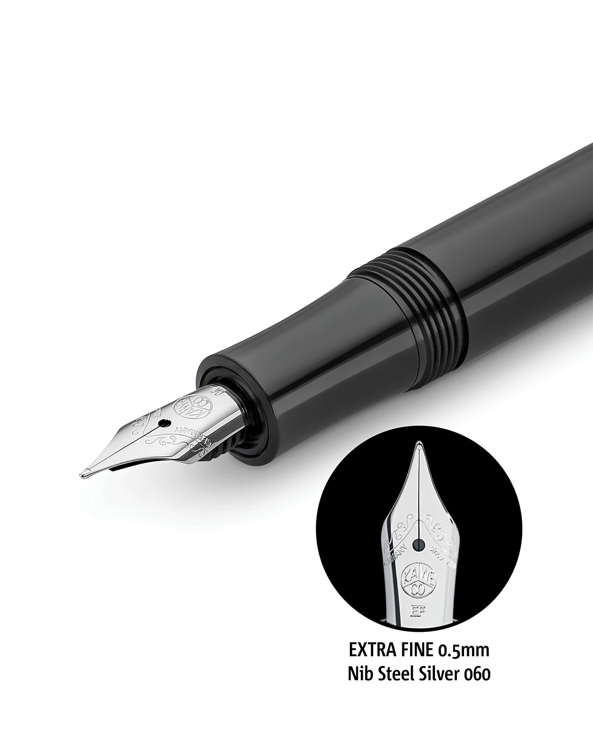 Ручка перьевая KAWECO SPECIAL Черный 2 варианта пера