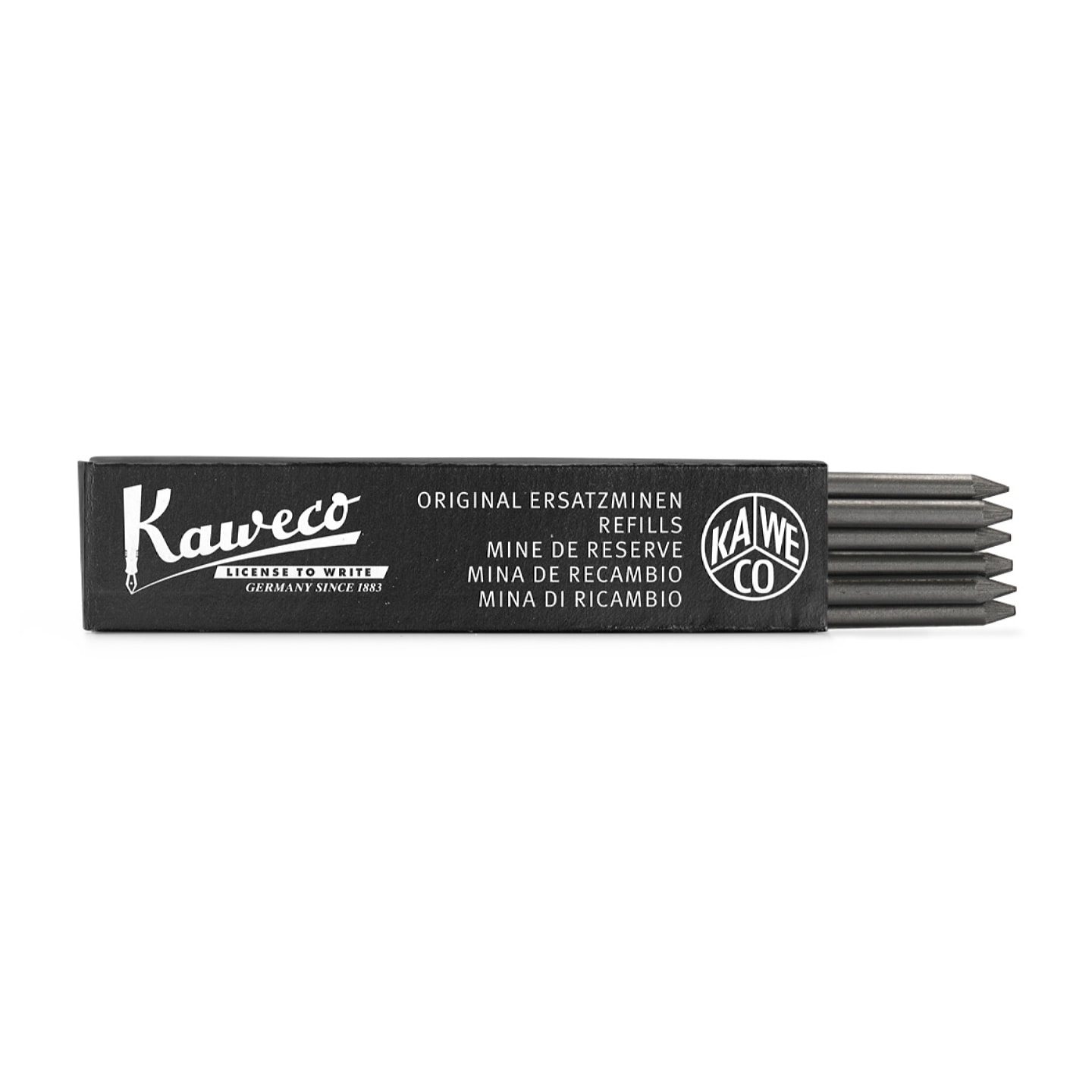 Набор грифелей для механических карандашей KAWECO 5B 3шт 5.6мм черный