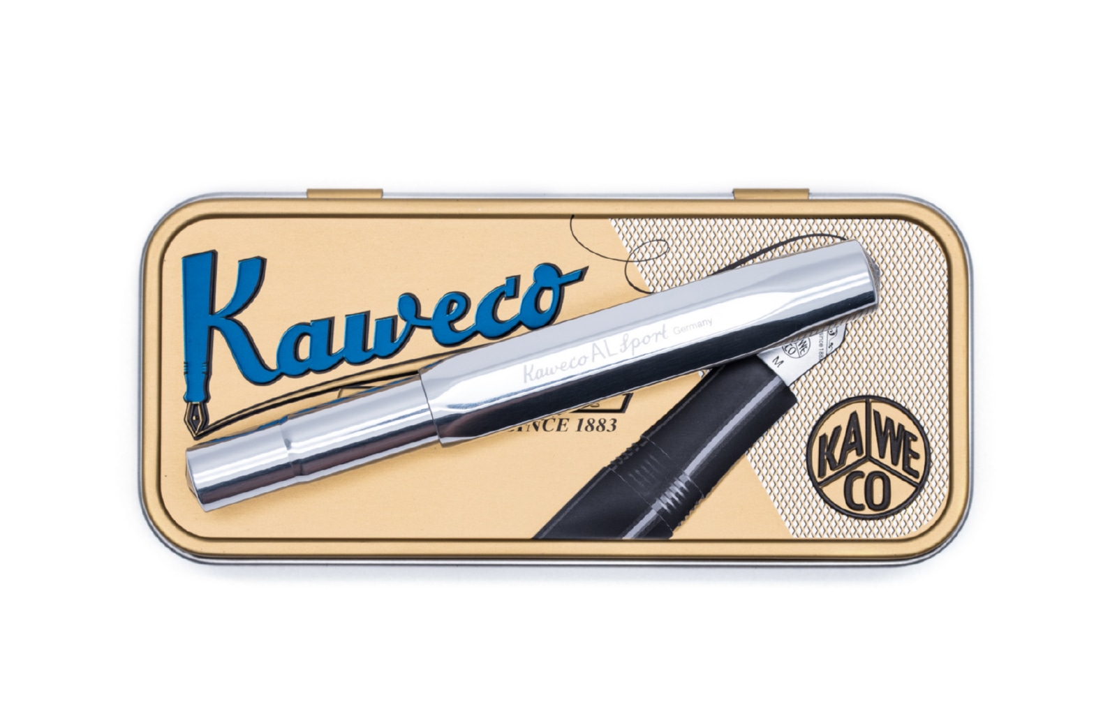 Ручка-роллер KAWECO AL Sport 0.7мм серебристый