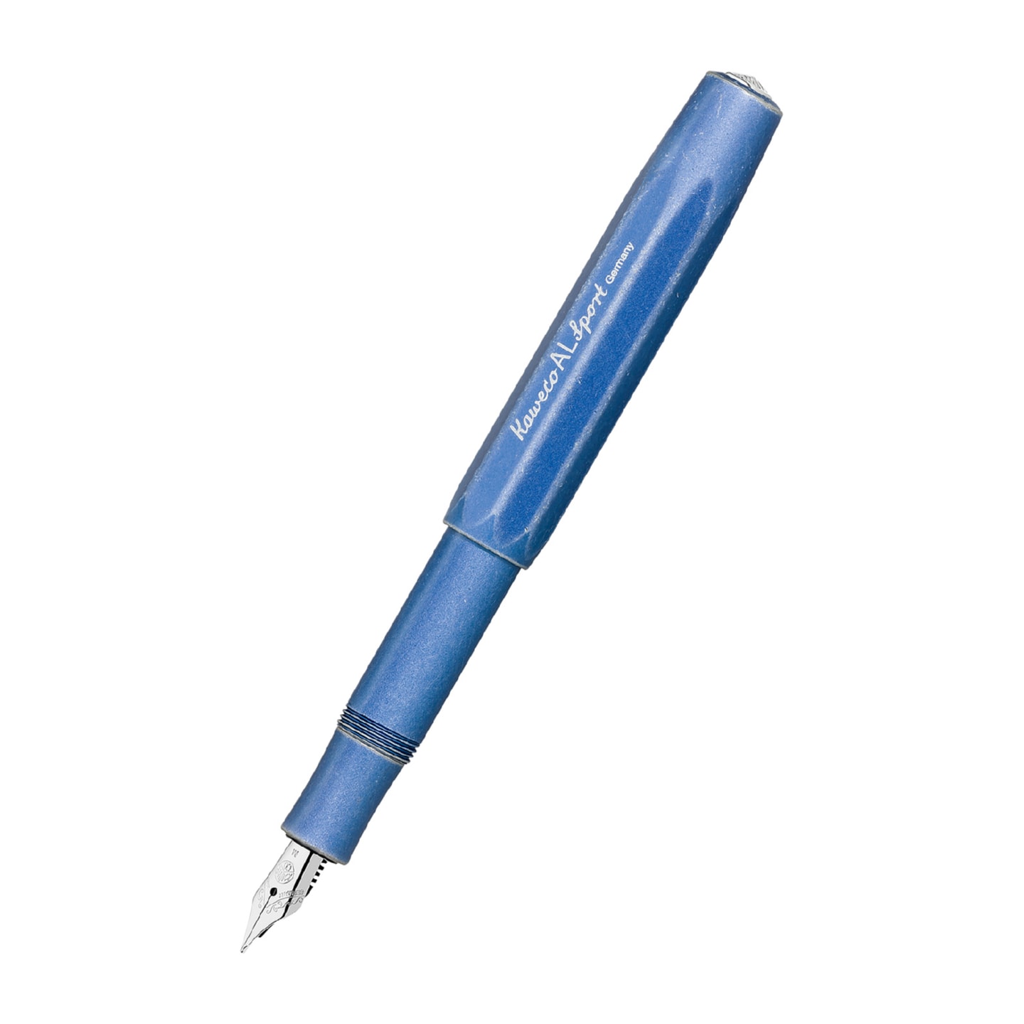 Ручка перьевая KAWECO AL Sport Stonewashed Синий 5 вариантов пера