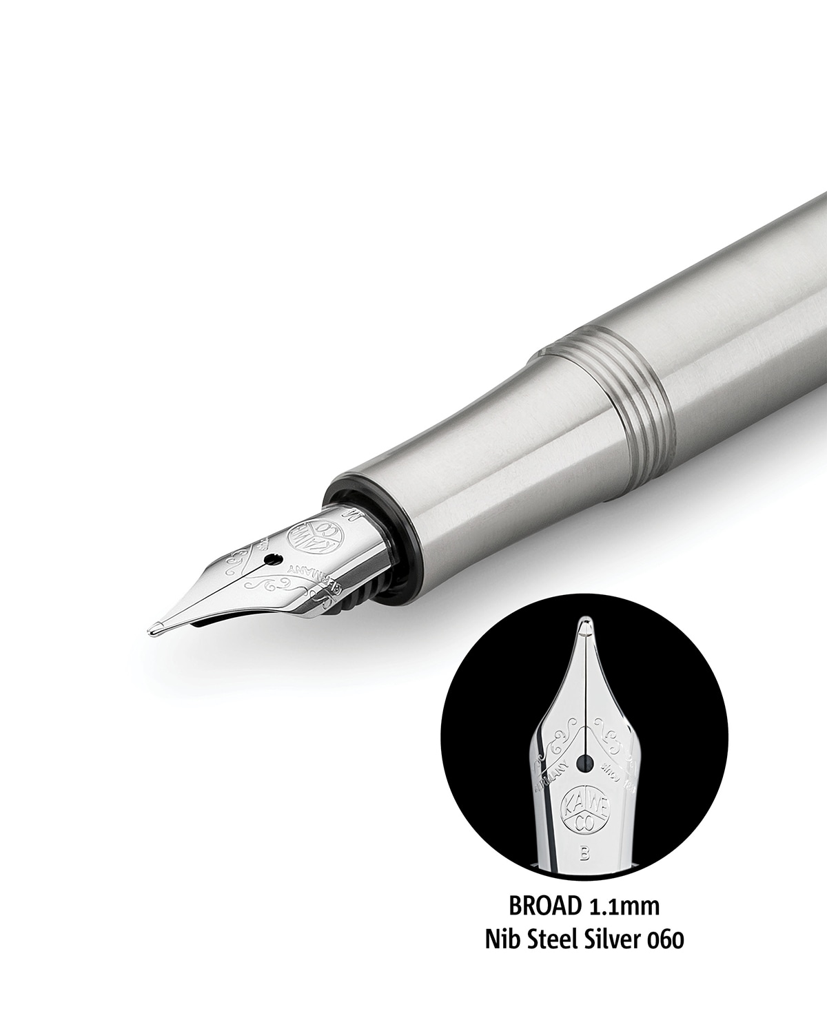 Ручка перьевая KAWECO LILIPUT Stainless Steel Стальной 5 вариантов пера