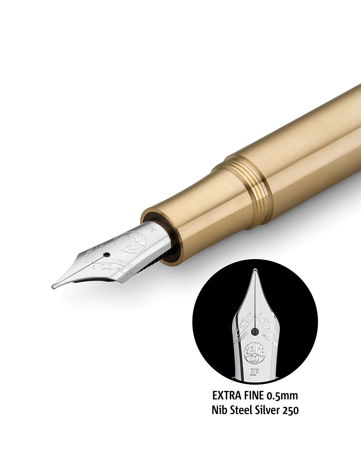 Ручка перьевая KAWECO SUPRA Латунный 3 варианта пера