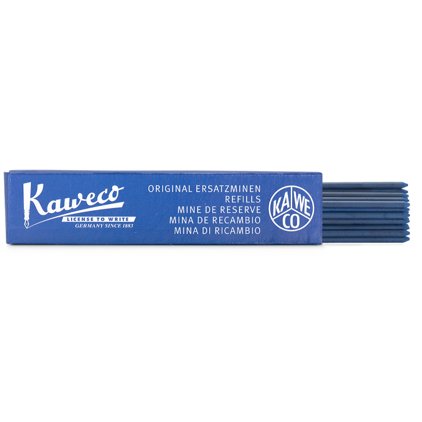 Набор грифелей для механических карандашей KAWECO 24шт 2.0мм синий