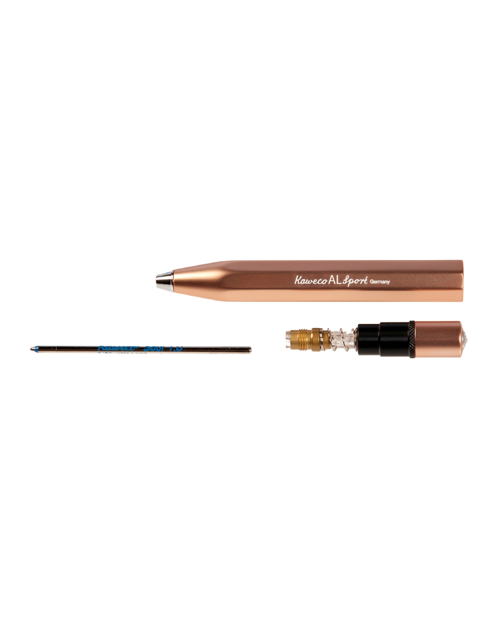 Ручка шариковая KAWECO AL Sport 1.0мм розовое золото