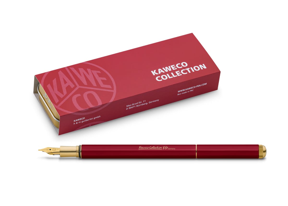 Ручка перьевая KAWECO Collection Special Red Красный 3 варианта пера