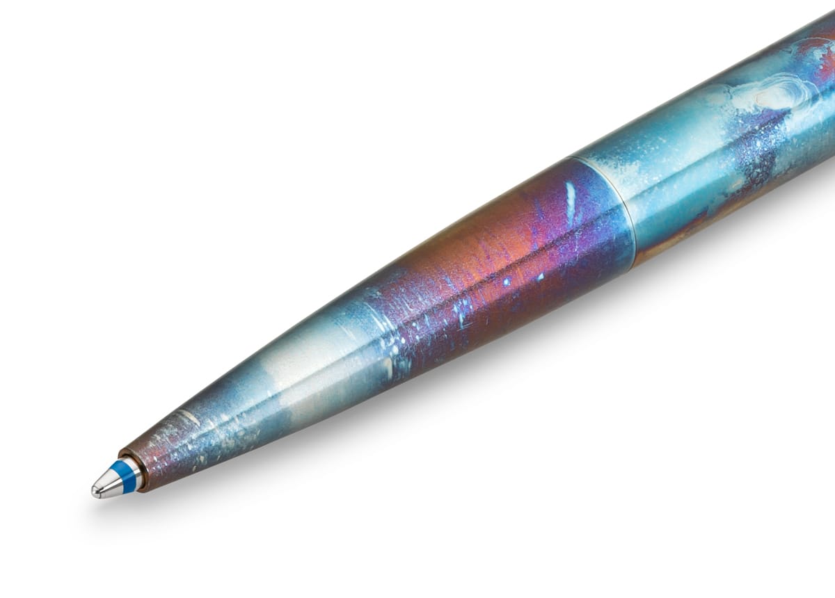Ручка шариковая автоматическая Kaweco LILIPUT Fireblue 1.0мм стальной корпус в металл.футляре