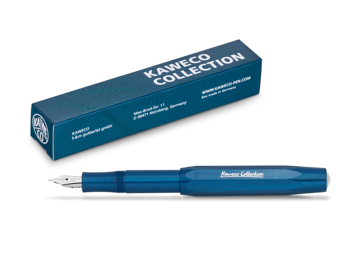 Ручка перьевая KAWECO Collection EF 0,5мм пластиковый корпус Синий Тояма в картон.упак.