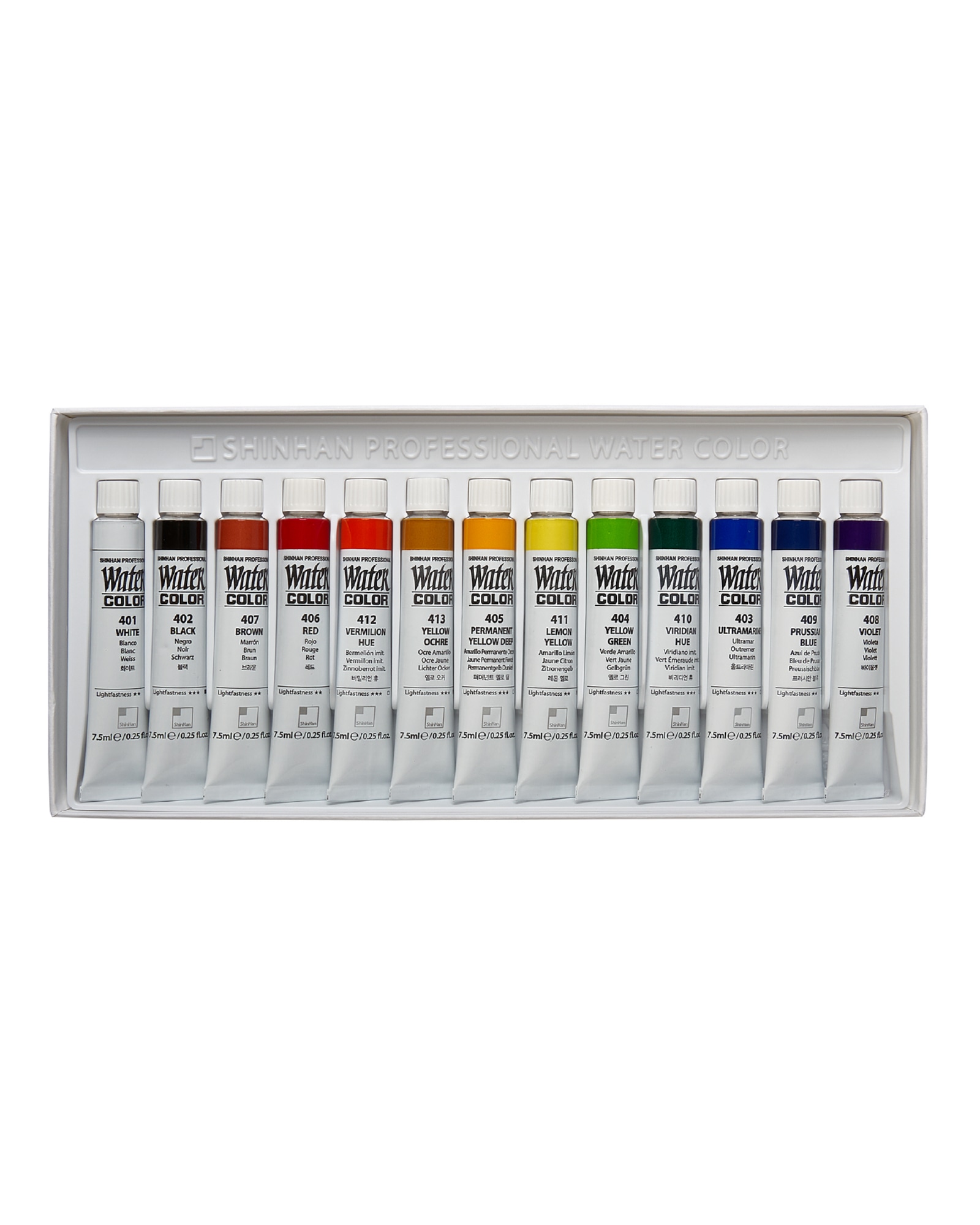 Набор акварельных красок Shinhan Professional 13 цв по 7.5мл в картонной упаковке