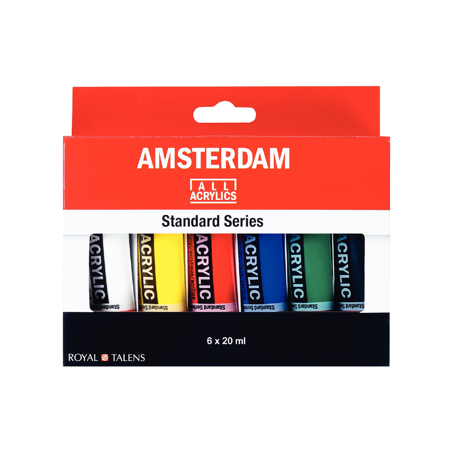 Набор акриловых красок Amsterdam Standart 6цв*20мл основные цвета