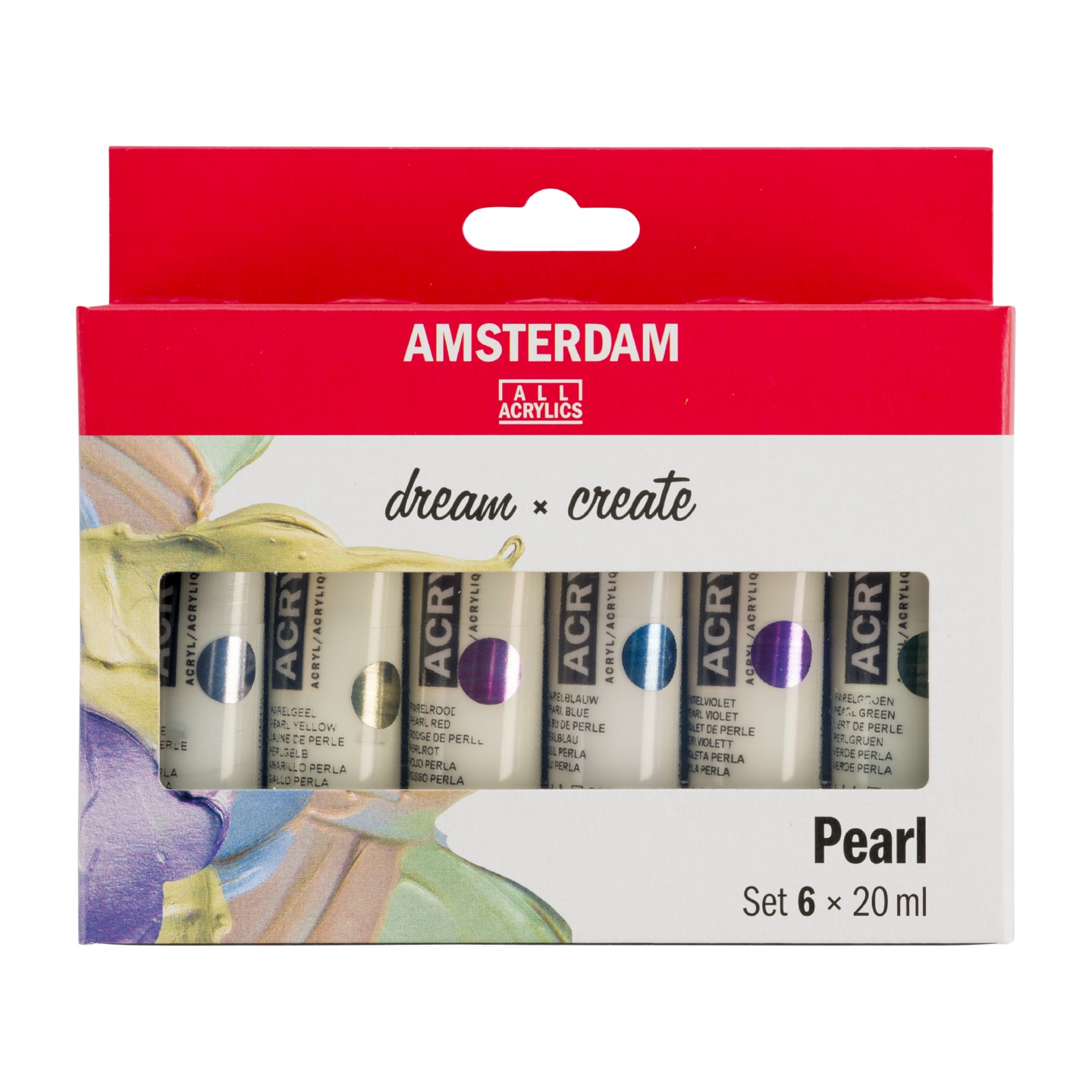 Набор акриловых красок Amsterdam Standart 6цв*20мл перламутровые цвета