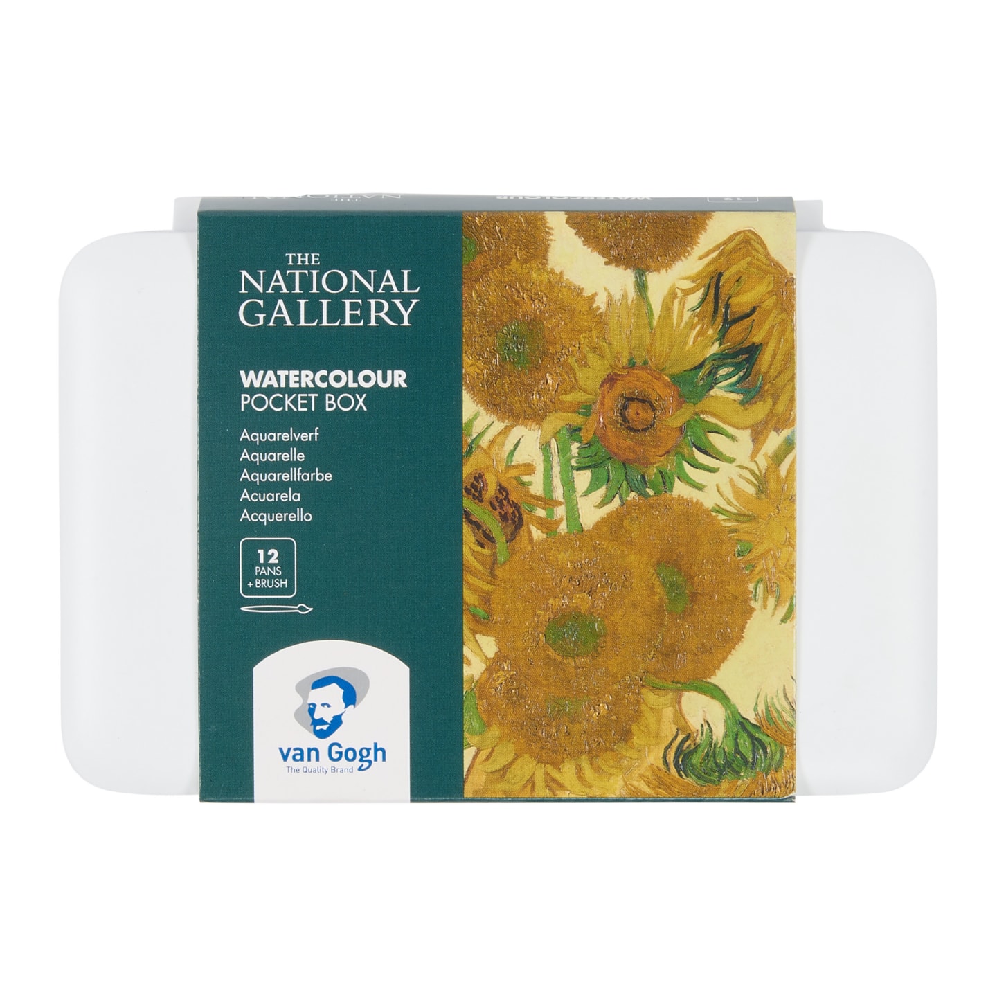 Набор акварельных красок Van Gogh National Gallery 12цв кювета пластиковый короб