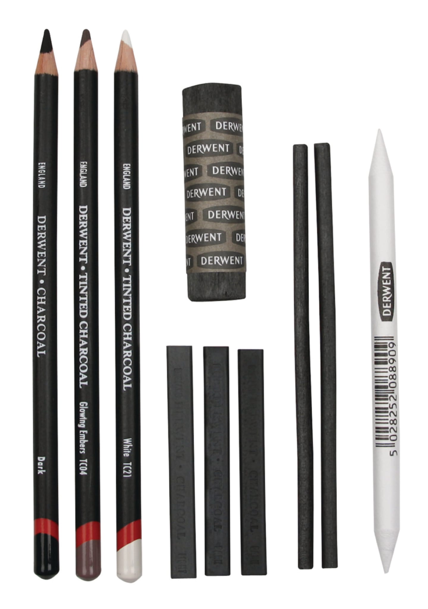 Набор угольных карандашей Charcoal 10 предметов в блистере