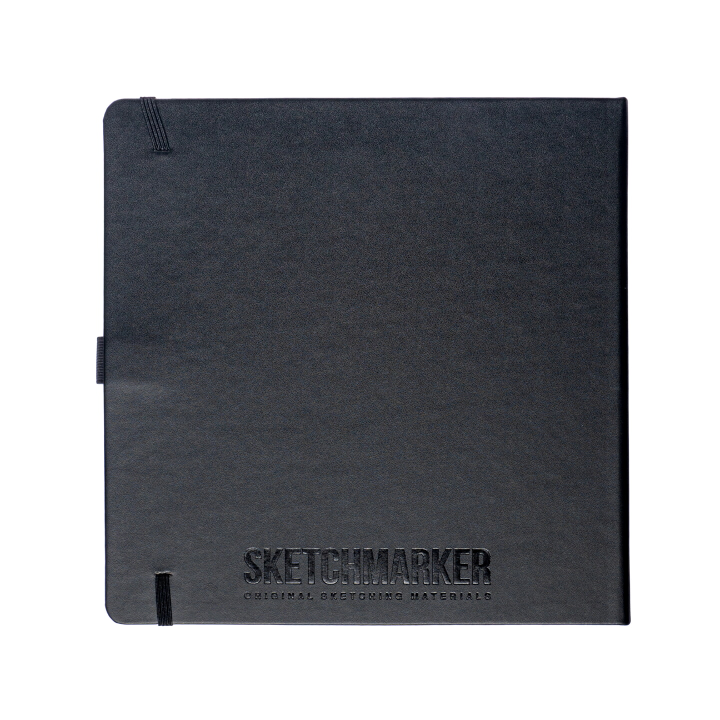 Блокнот для зарисовок Sketchmarker 140г/кв.м 20*20cм 80л твердая обложка Черный