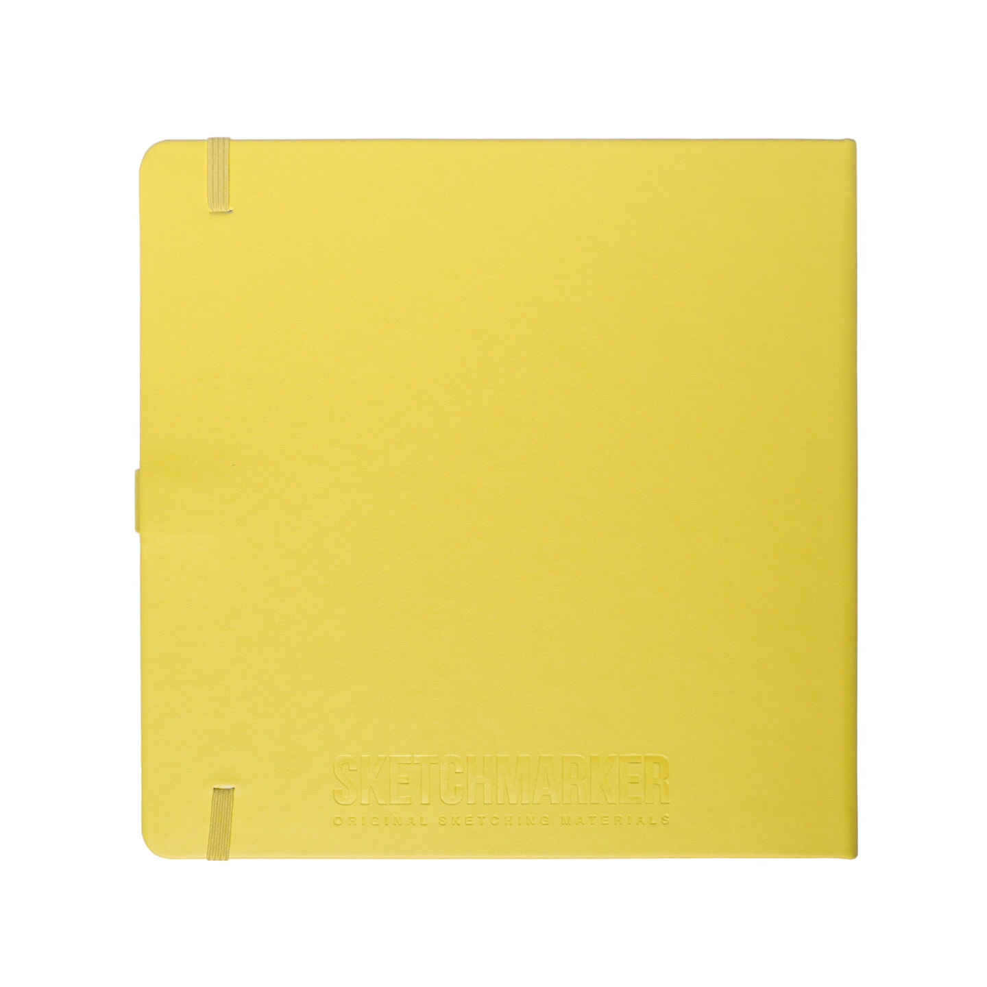 Блокнот для зарисовок Sketchmarker 140г/кв.м 20*20cм 80л твердая обложка Лимонный
