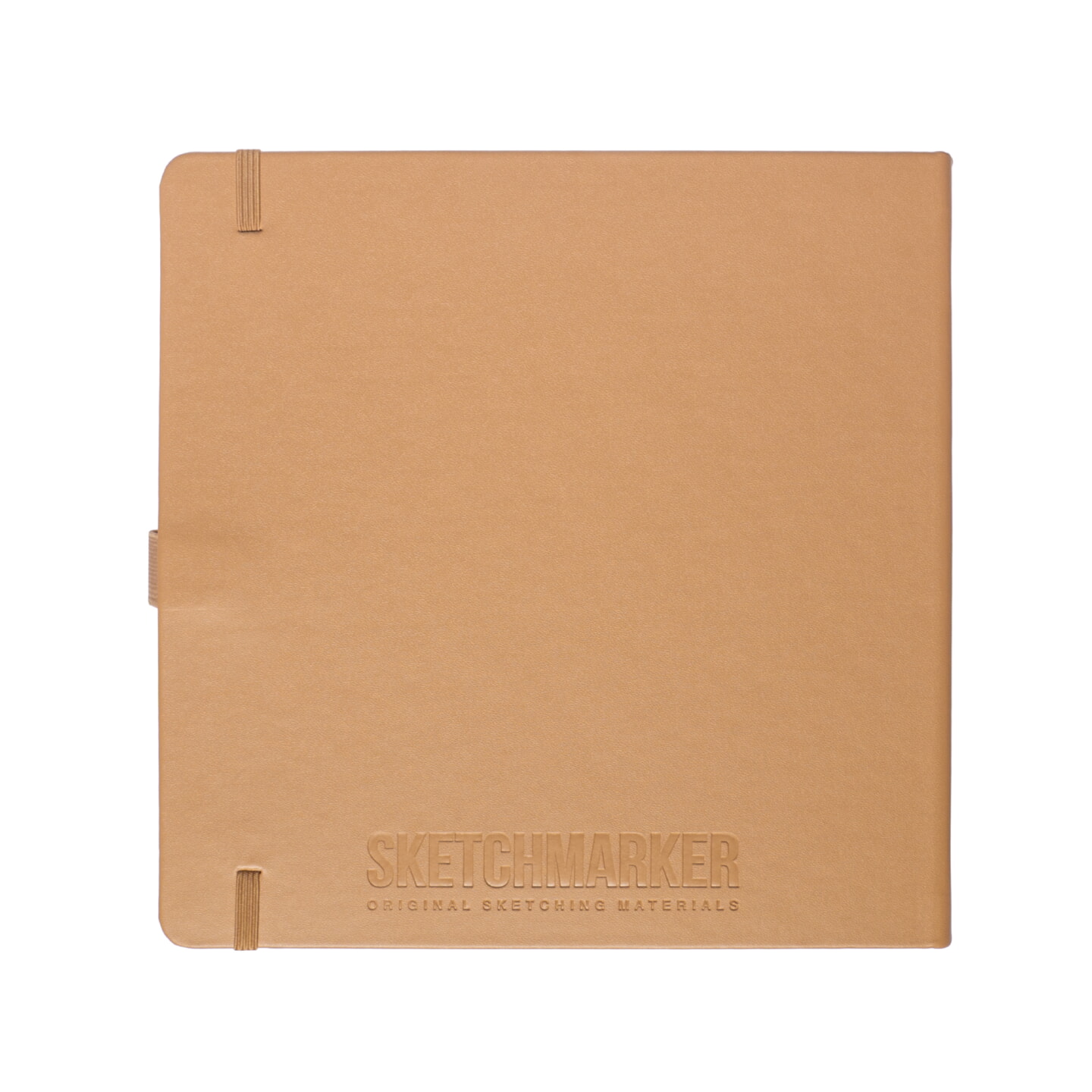 Блокнот для зарисовок Sketchmarker 140г/кв.м 20*20cм 80л твердая обложка Капучино