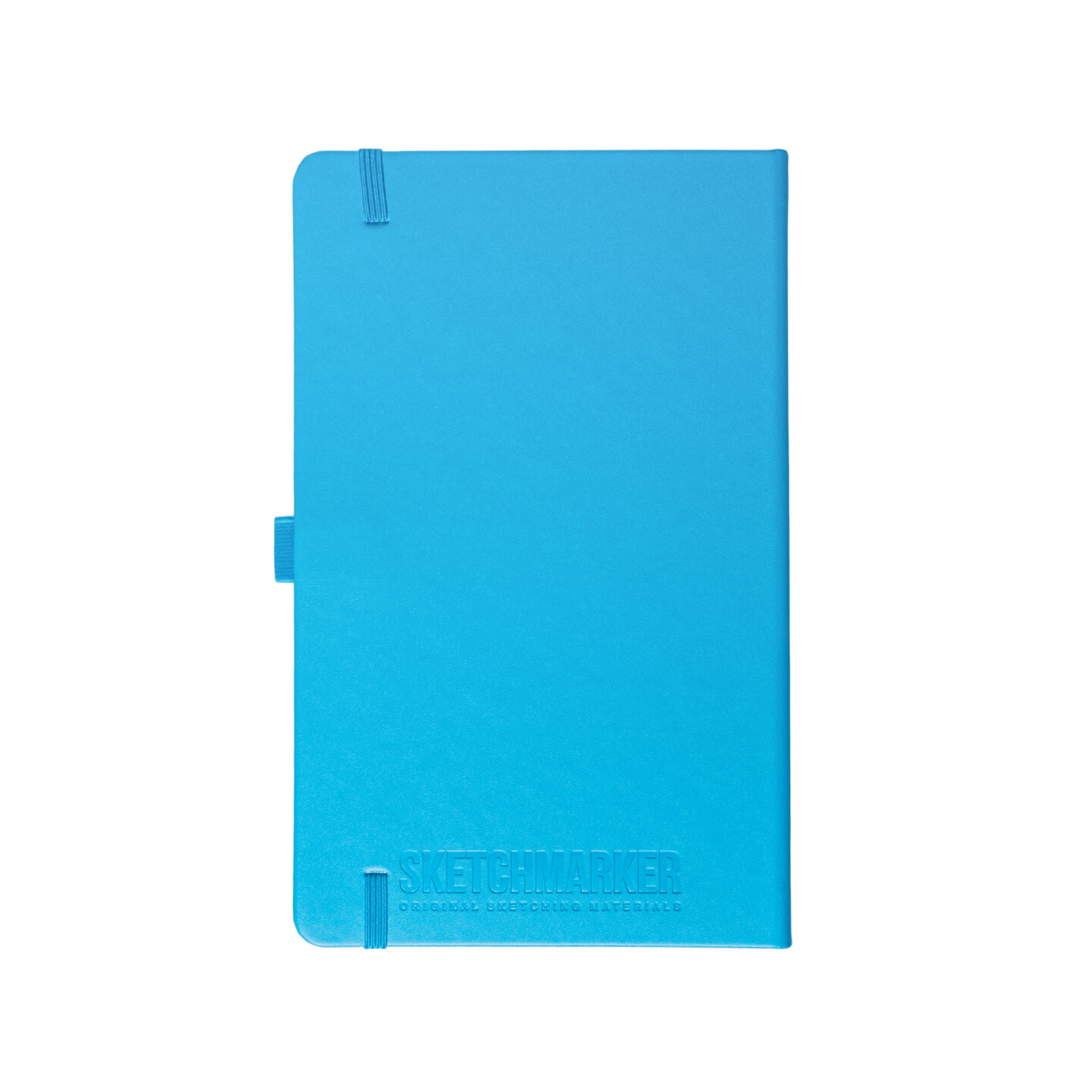 Блокнот для зарисовок Sketchmarker 140г/кв.м 80л твердая обложка Синий Карибский 5 размеров в ассортименте