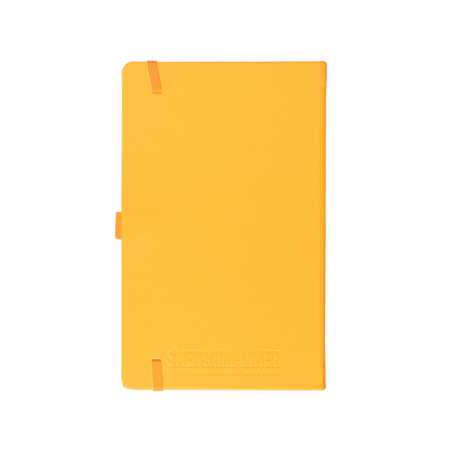 Блокнот для зарисовок Sketchmarker 140г/кв.м 13*21см 80л твердая обложка Неоновый апельсин