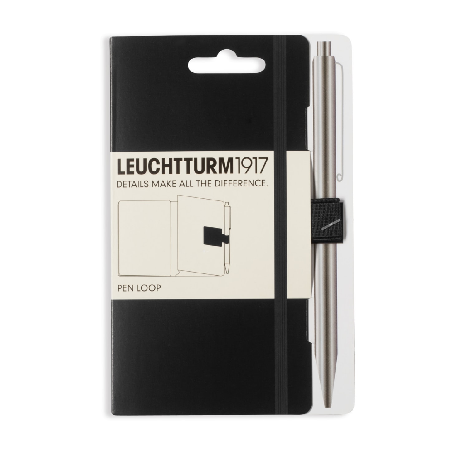 Петля самоклеящаяся Pen Loop для ручек на блокноты Leuchtturm1917 цвет Черный