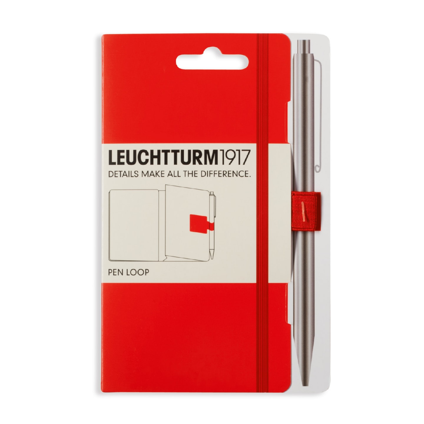 Петля самоклеящаяся Pen Loop для ручек на блокноты Leuchtturm1917 цвет Красный