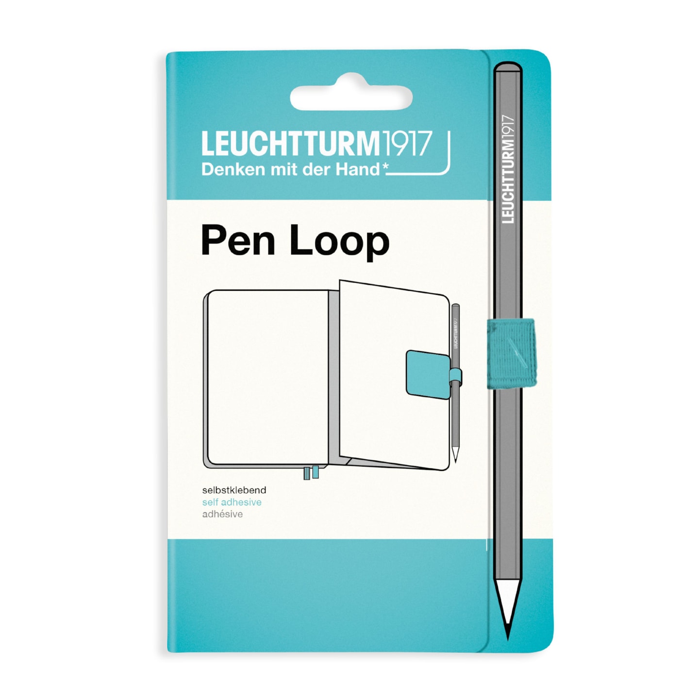 Петля самоклеящаяся Pen Loop для ручек на блокноты Leuchtturm1917 цвет Аквамарин