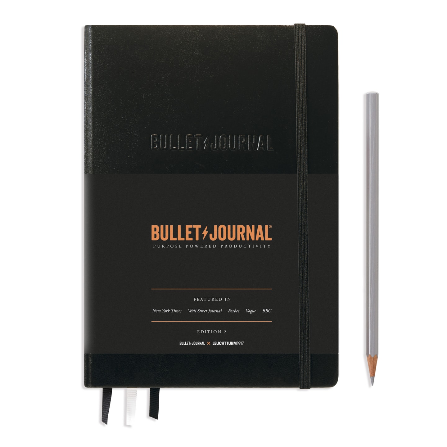 Блокнот Leuchtturm1917 Bullet Journal Edition 2 A5 (14.5x21см.) 120г/м2 - 206 стр. в точку, твердая обложка, цвет: Черный