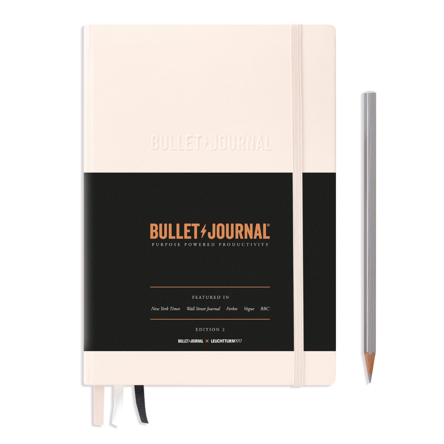 Блокнот Leuchtturm1917 Bullet Journal Edition 2 A5 (14.5x21см.) 120г/м2 - 206 стр. в точку, твердая обложка, цвет: нежно-розовый