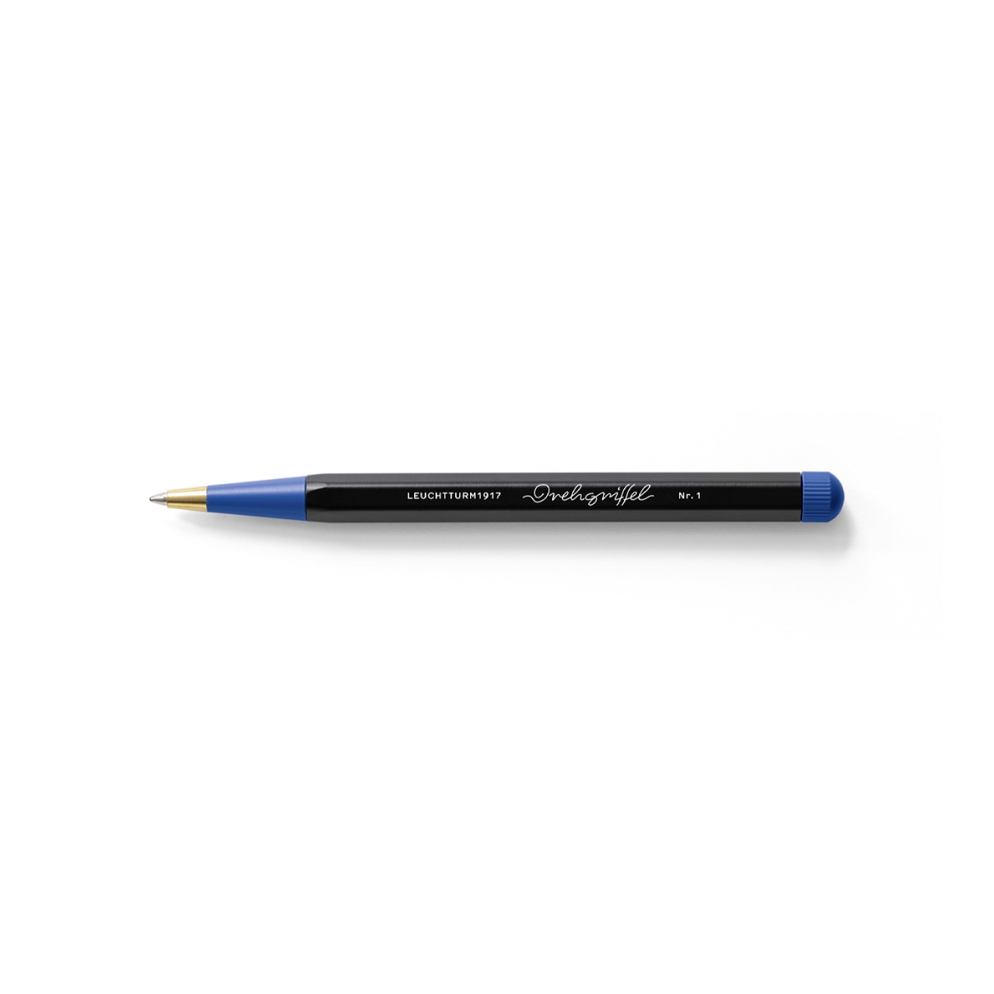 Ручка шариковая Leuchtturm1917 Bauhaus Edition чернила синие корпус Черный+Синий королевский