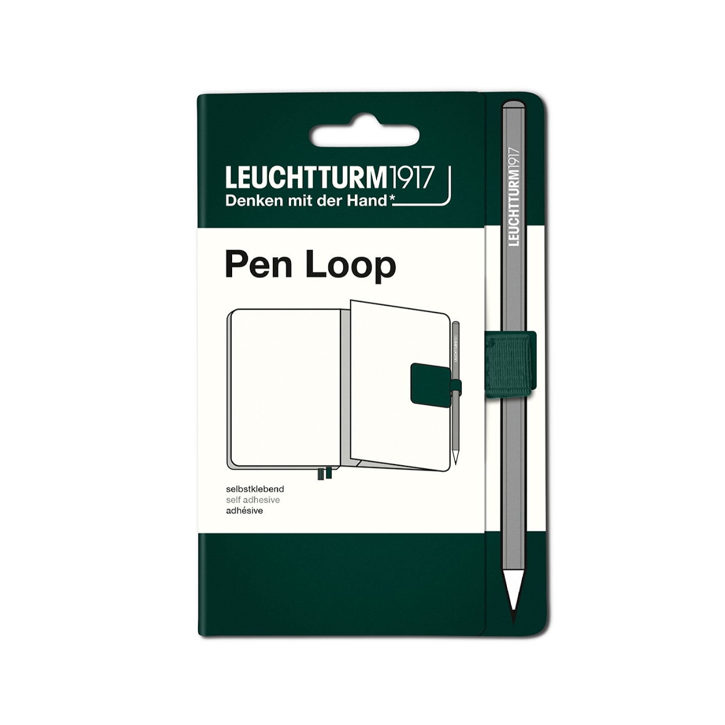 Петля самоклеящаяся Pen Loop для ручек на блокноты Leuchtturm1917 цвет Зеленый лес