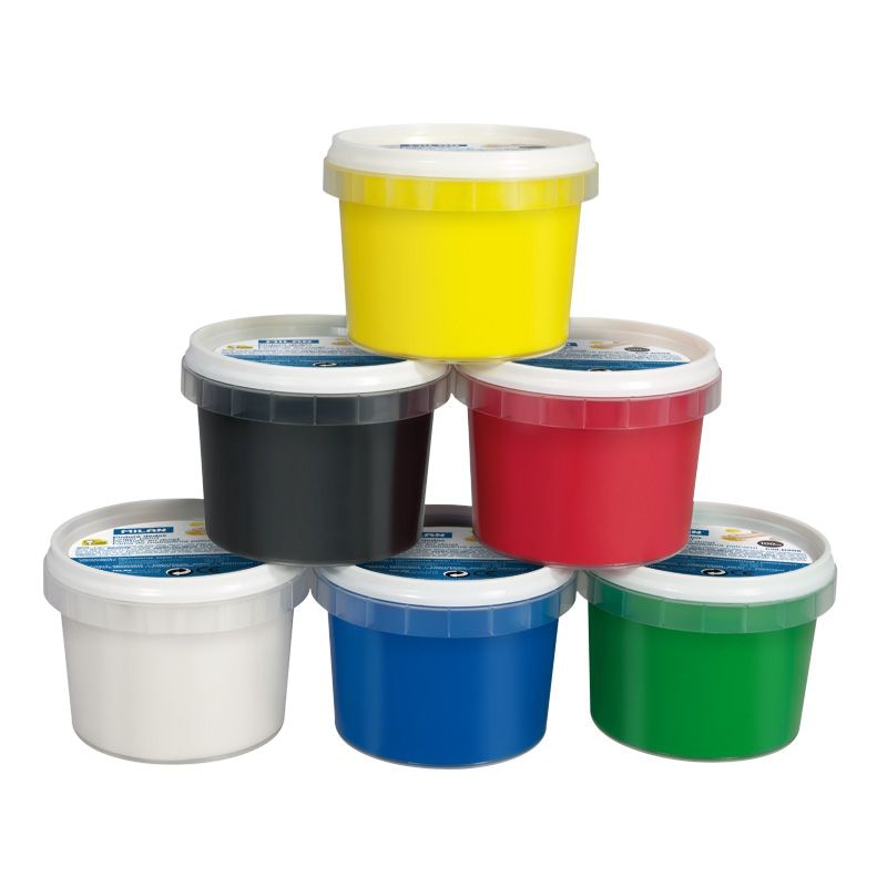 Набор пальчиковых красок MILAN базовые цвета 6 цветов х 100мл в пластиковом боксе