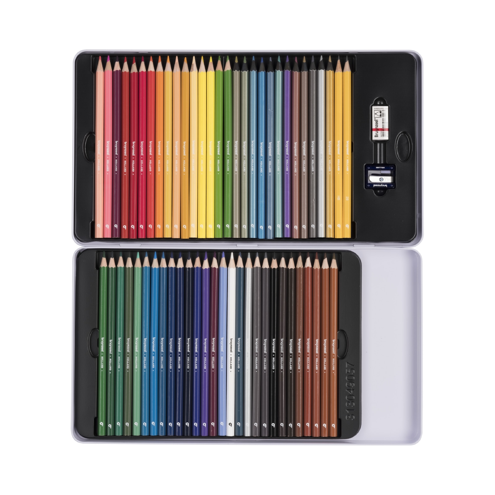 Набор цветных карандашей Bruynzeel "Машина" 58 карандашей+ластик+точилка в металл. кор.