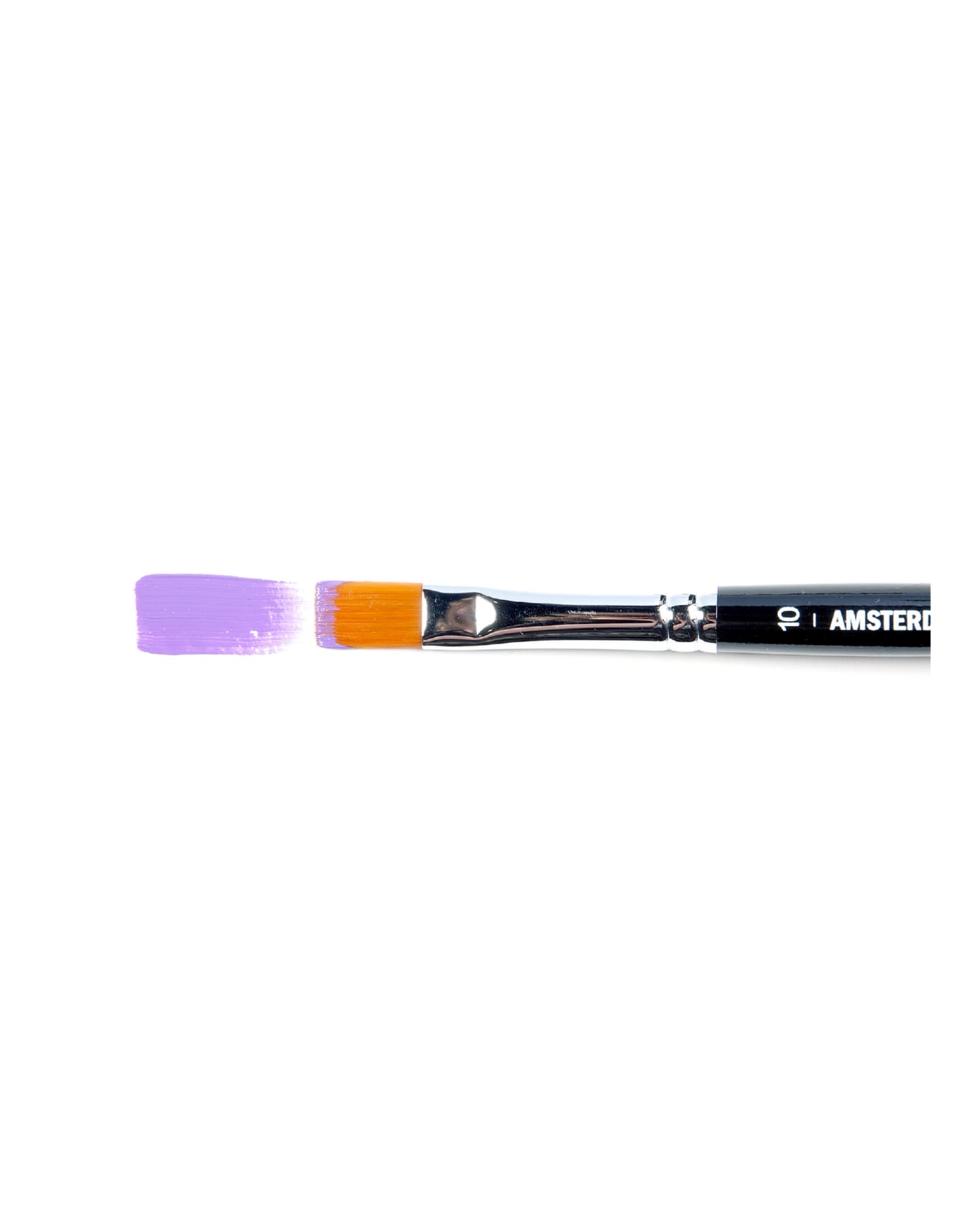 Кисть для акрила Amsterdam 342 синтетика мягкая плоская ручка короткая 5 шт/упак 14 размеров в ассортименте