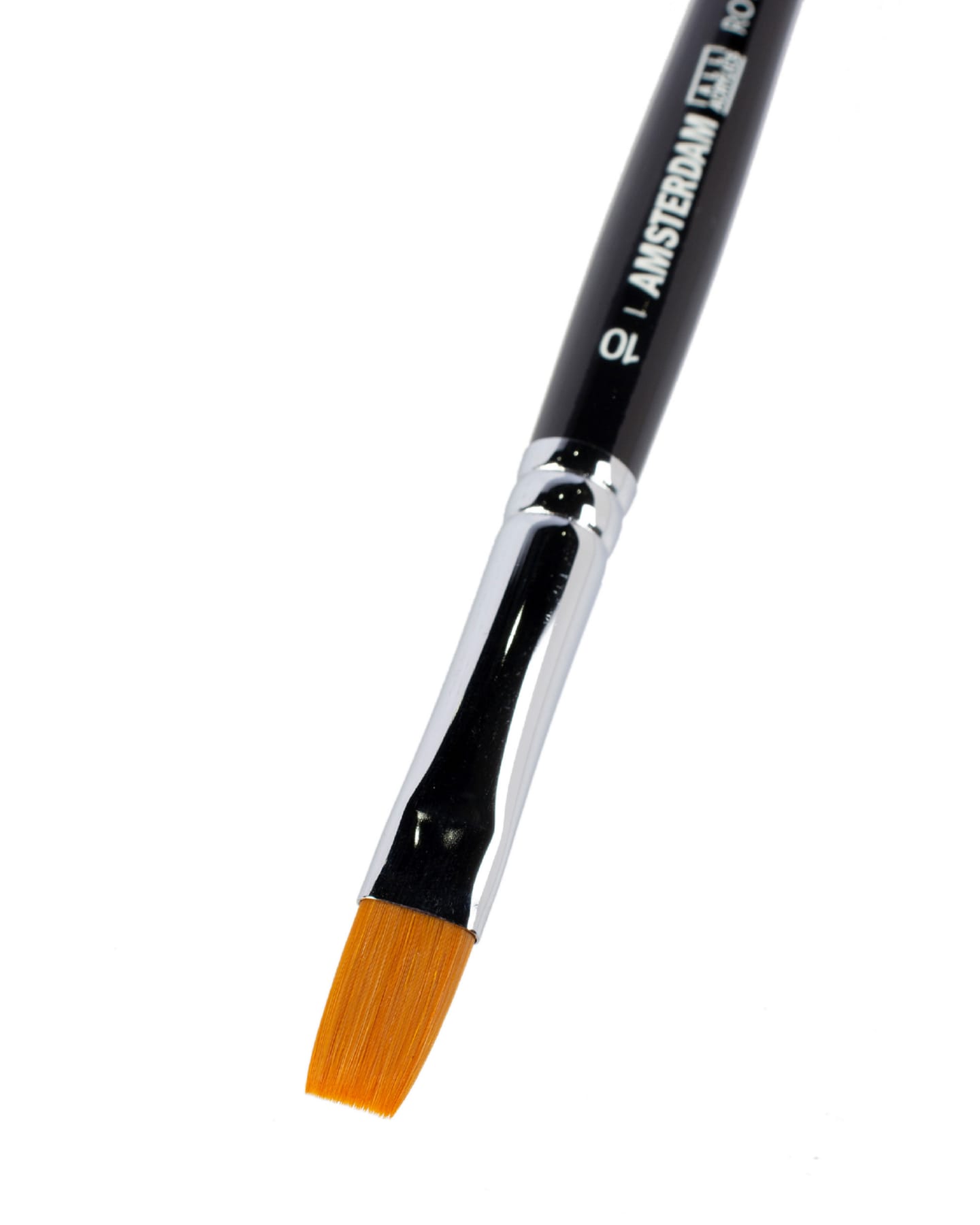 Кисть для акрила Amsterdam 342 синтетика мягкая плоская ручка короткая 5 шт/упак 14 размеров в ассортименте