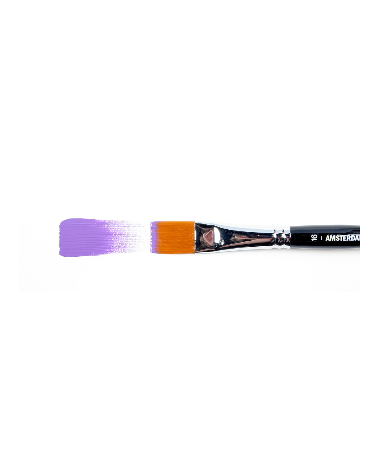 Кисть для акрила Amsterdam 342 синтетика мягкая плоская ручка короткая 2 шт/упак 14 размеров в ассортименте