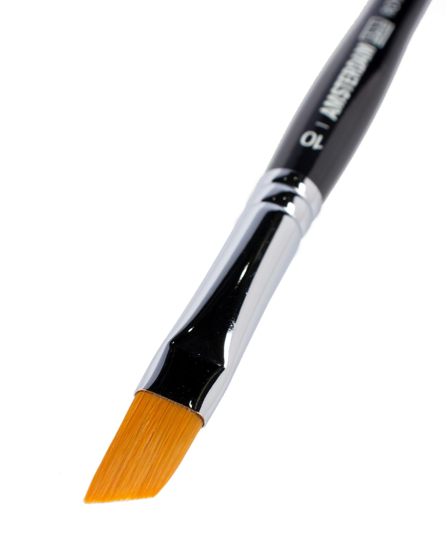Кисть для акрила Amsterdam 344 синтетика мягкая скошенная ручка короткая 5 шт/упак 9 размеров в ассортименте