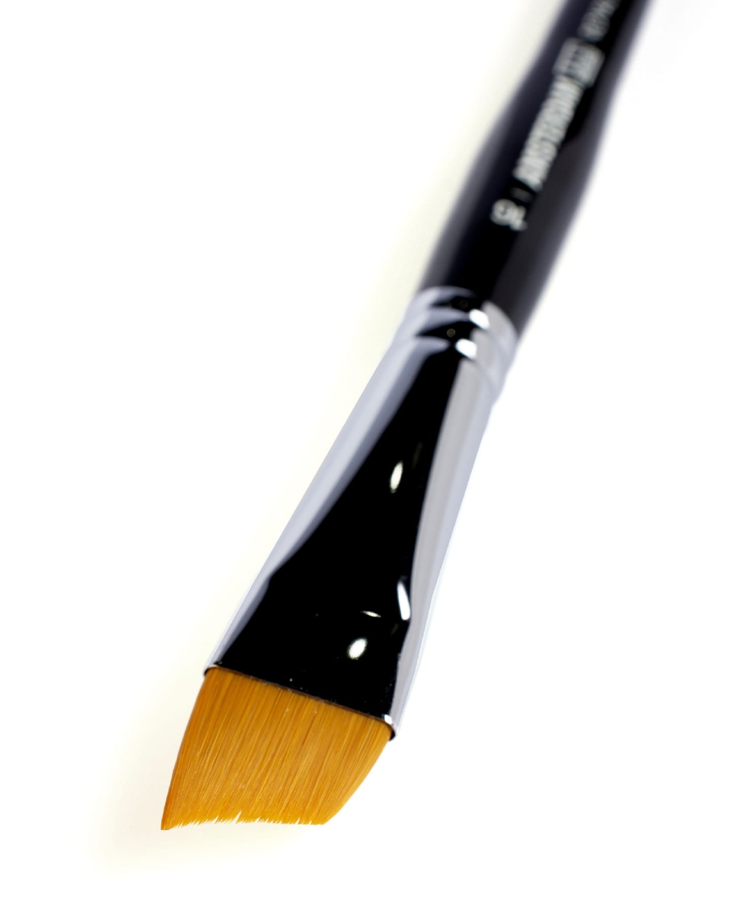 Кисть для акрила Amsterdam 344S синтетика мягкая скошенная укороченная ручка короткая 2 шт/упак 9 размеров в ассортименте