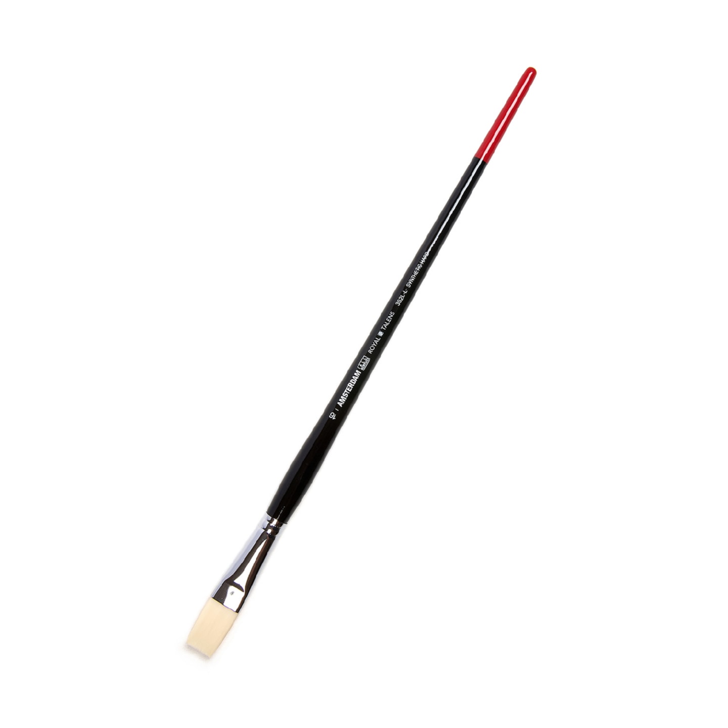 Кисть для акрила Amsterdam 352L жесткая синтетика плоская удлиненная ручка длинная 2 шт/упак 6 размеров в ассортименте