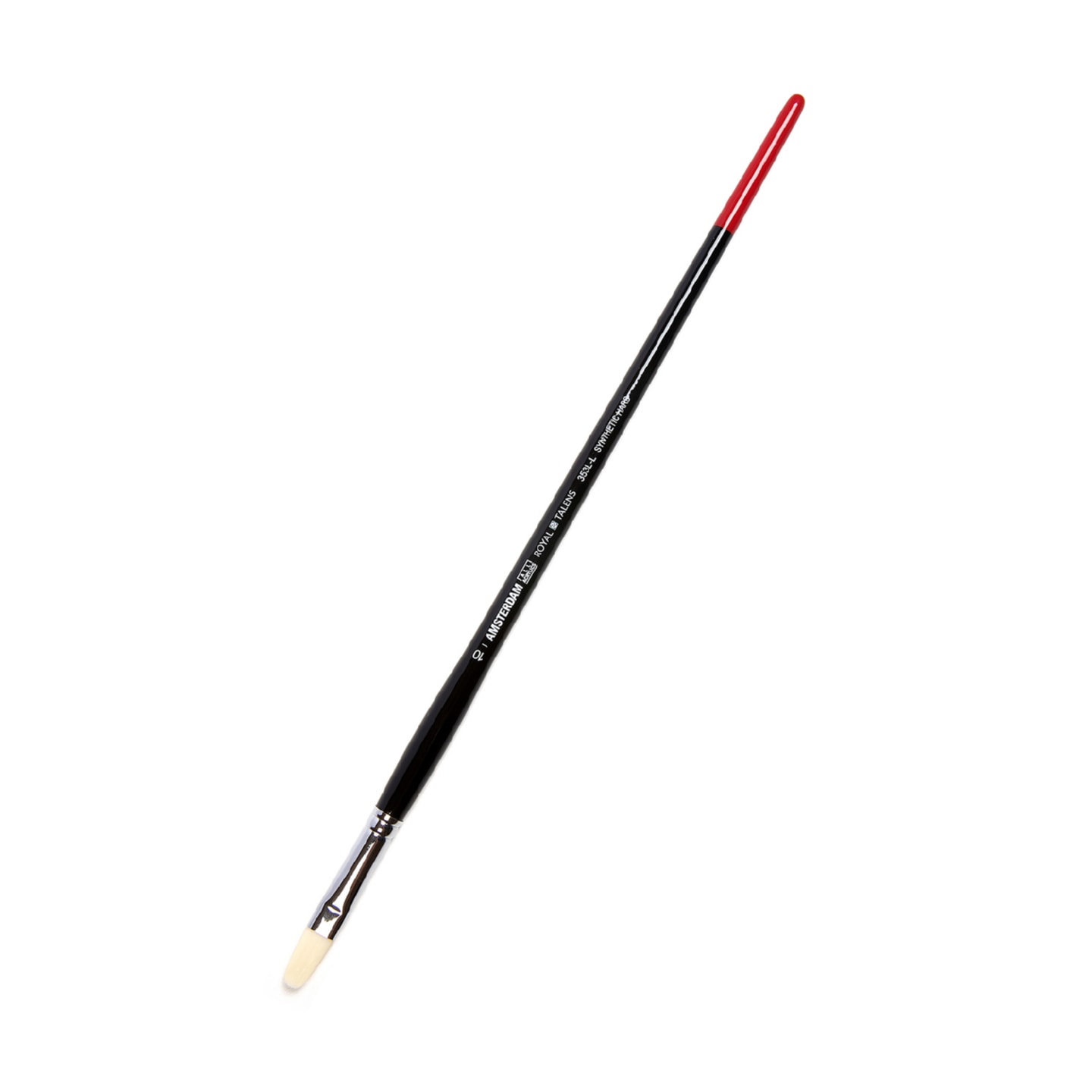 Кисть для акрила Amsterdam 353L жесткая синтетика овальная удлиненная ручка длинная 5 шт/упак 6 размеров в ассортименте
