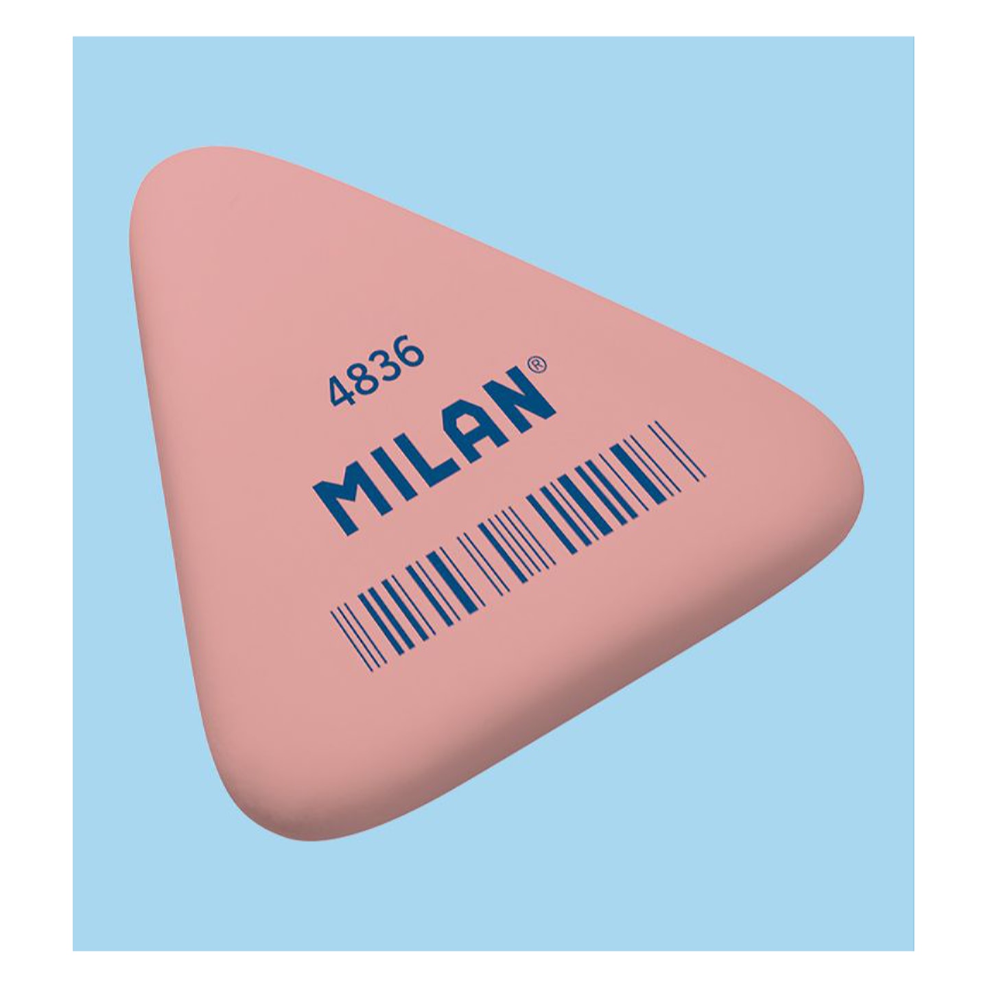 Ластик MILAN 4836 треугольный 36*33*6мм синт.каучук для графита 36 шт/упак