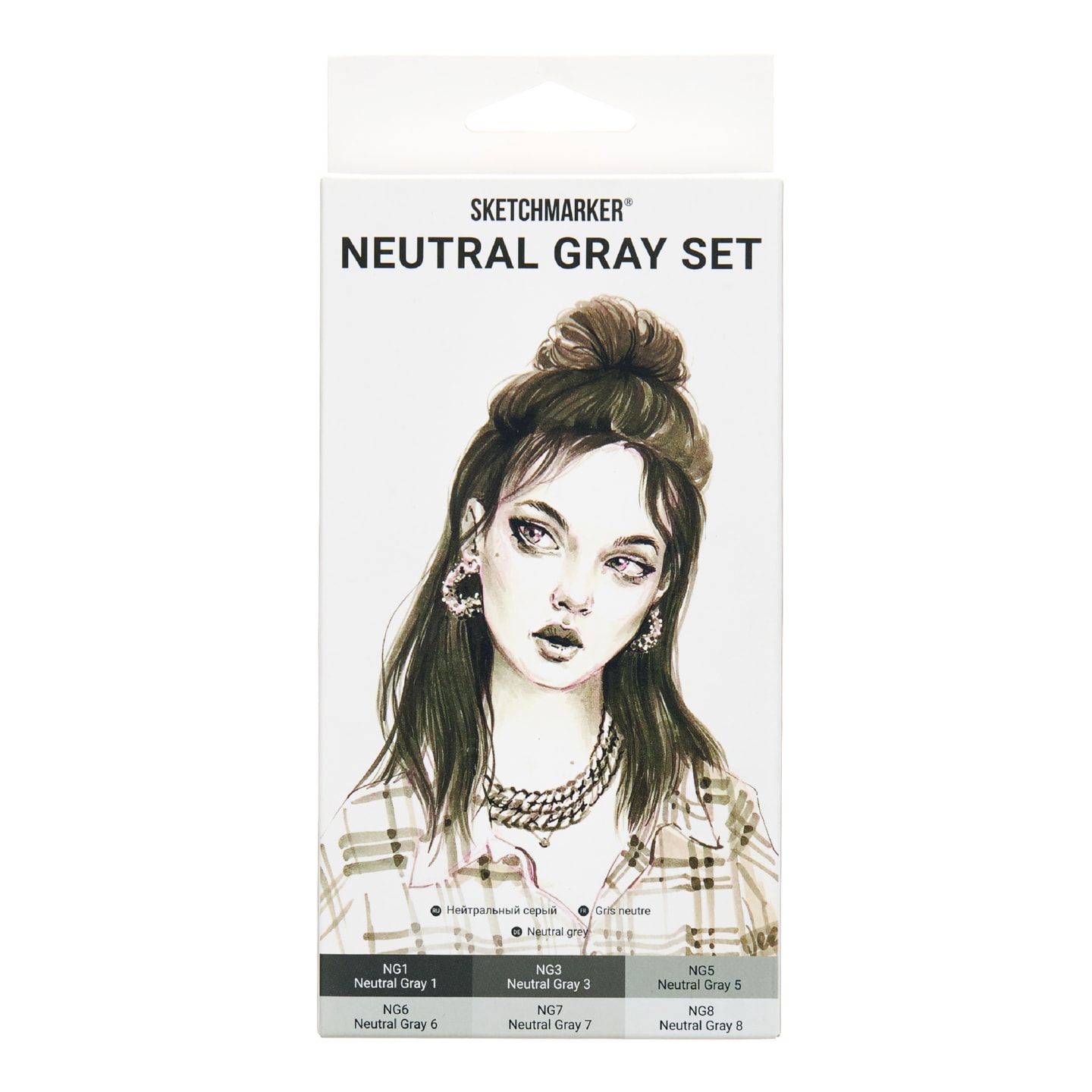 Набор маркеров SKETCHMARKER Neutral Gray 6шт + коробка