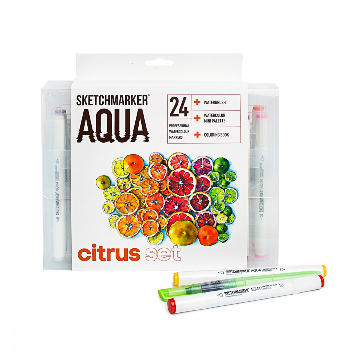 Набор акварельных маркеров SKETCHMARKER Aqua Citrus Set 24цв